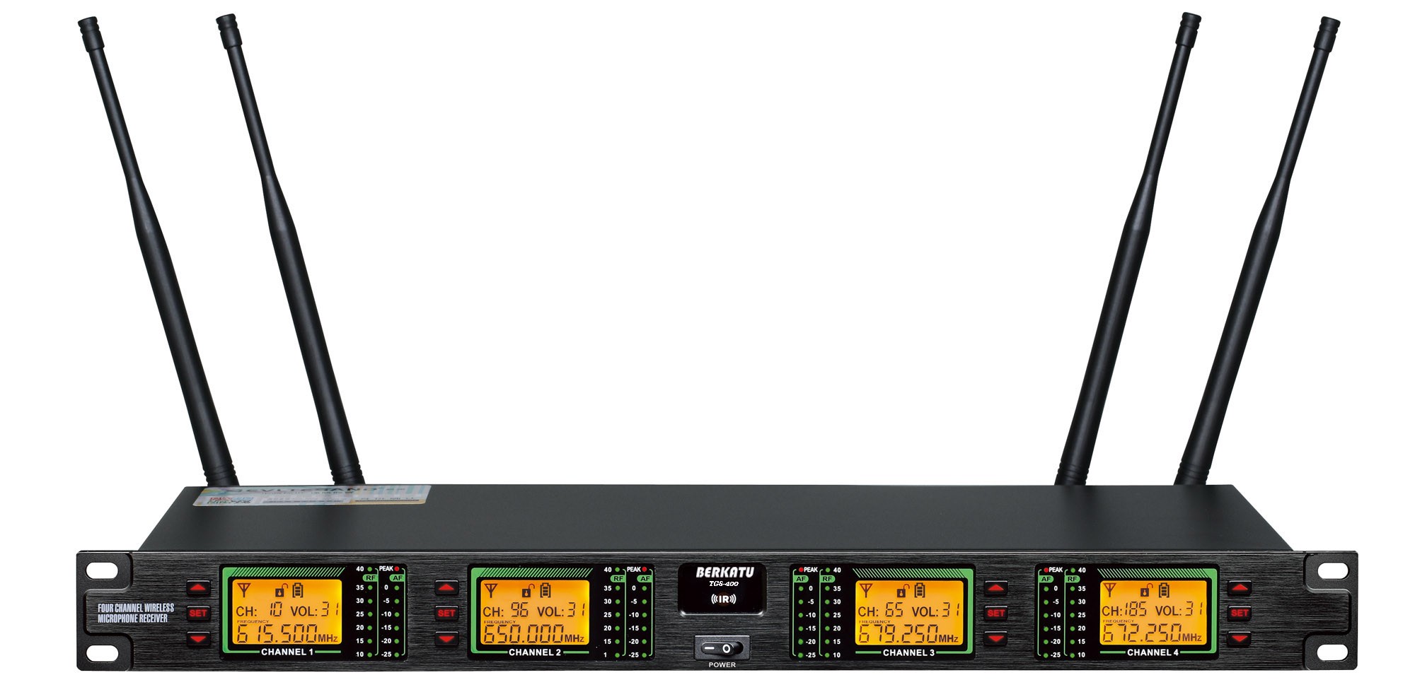 BERKATU柏卡圖TGS-400一拖四組合式無(wú)線接收機(jī)