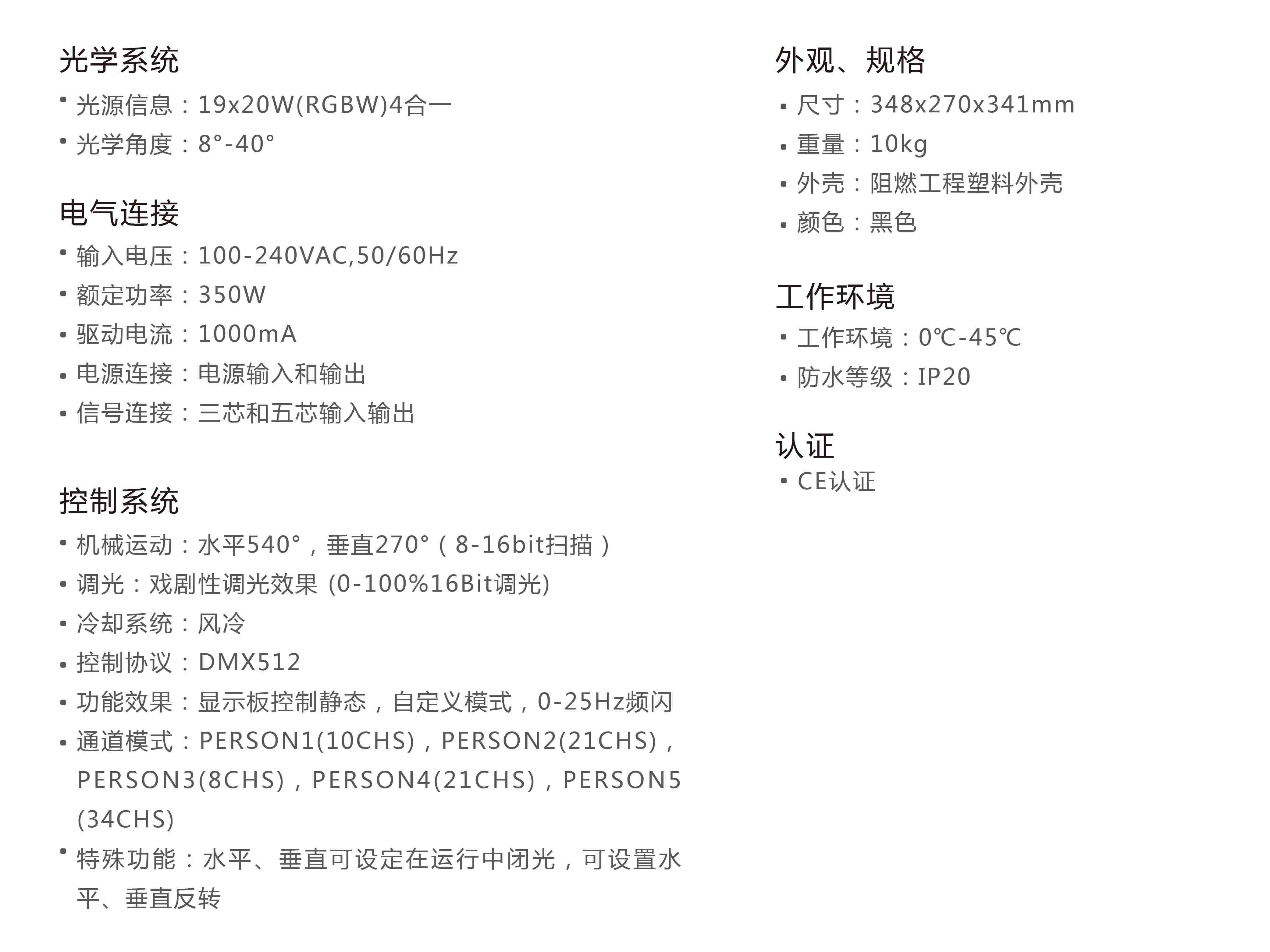 LED搖頭染色燈詳細(xì)信息